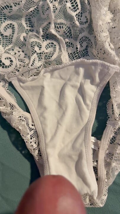 Cum on wife’s panties 35