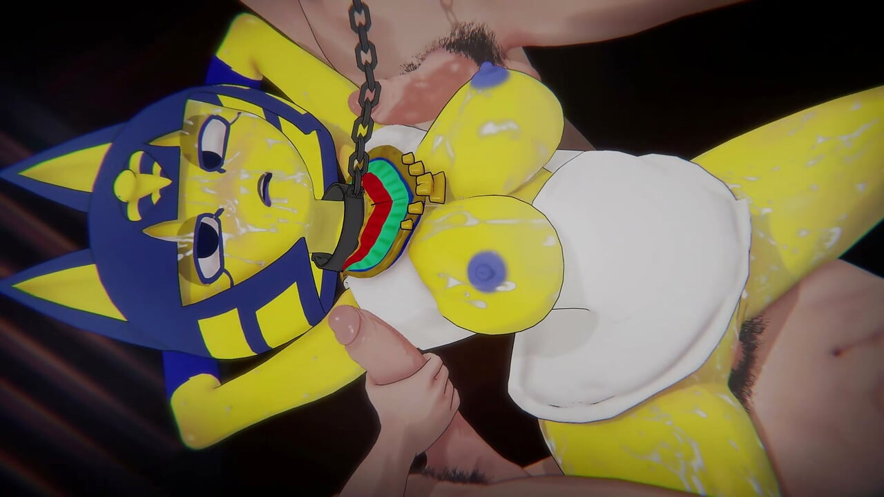 [Animal Crossing] - Ankha Entrando na Zona (cavalgando o Aldeão &pov zone dance) (4k/60fps)