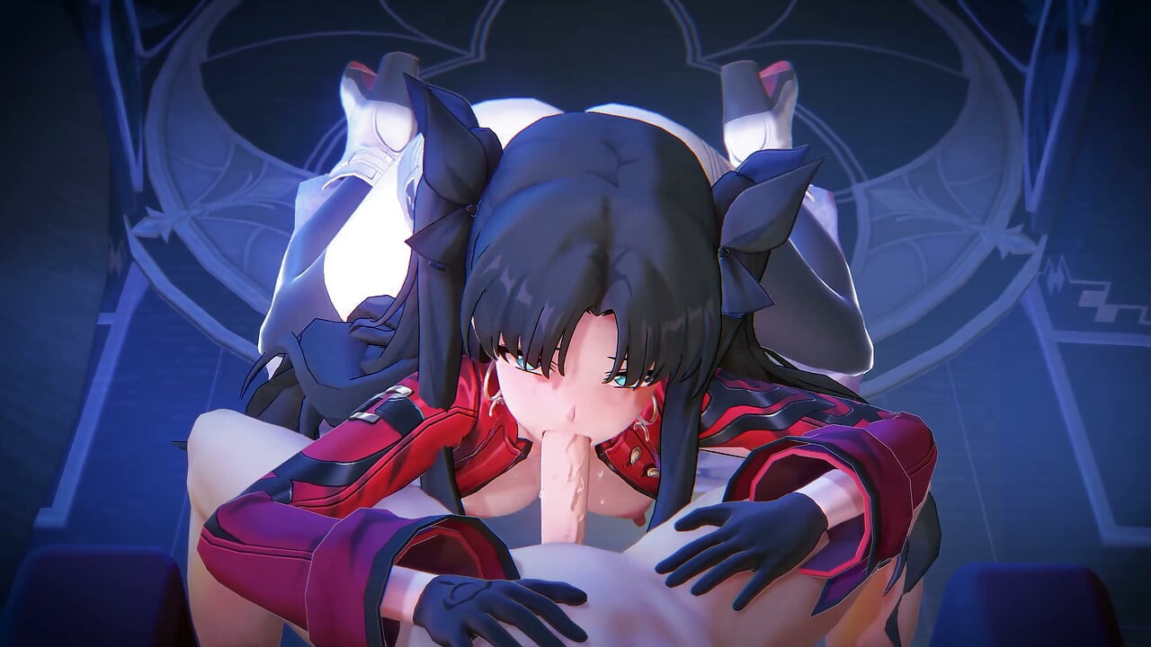 Fate Grand Order - Rin Tohsaka sex pasional cu Caelus - animații 3D Hentai
