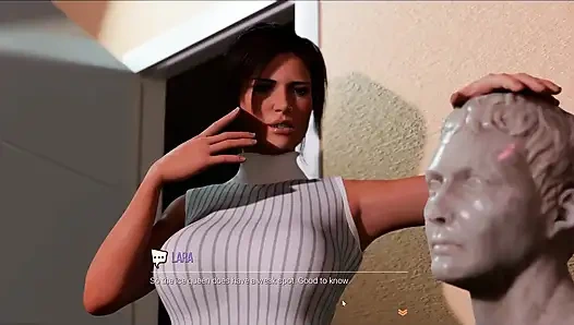 Croft Adventures Spiel Hentai-Parodie Folge 7 Großer schwarzer Schwanz-Tittenjob und Dreier mit der Bibliothekarin!