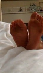Dirty bare soles
