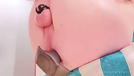 Kurt adam korkak eşek büyük buttplug gelmez