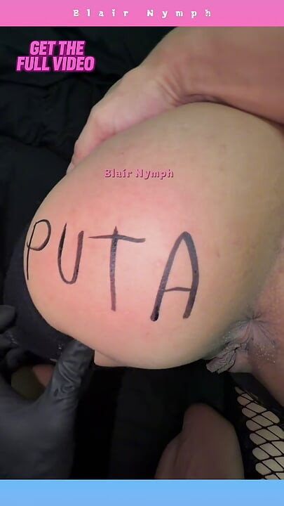 Um Inscrito Pediu Pra Eu Escrever Puta Na Minha Bunda - Blair Nymph