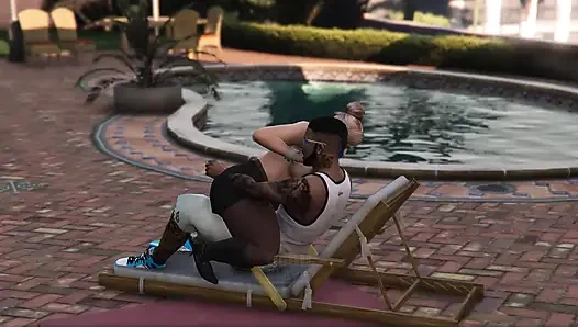 Gta 5 Franklin ve Amanda - balkondan bakarken yakalandı (bölüm 1)