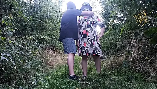 0053 Submissive Female Training Outdoors