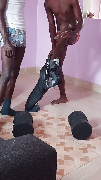 Having a Workout with My Dude