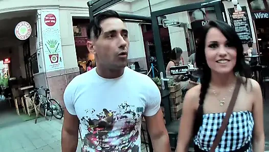 Asian Babe Double Penetrated and Sucked Hard