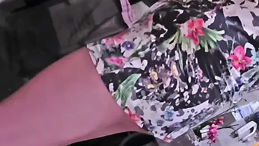 Follow my girlfriend as she does chores around the house with a t-shirt and nothing else!
