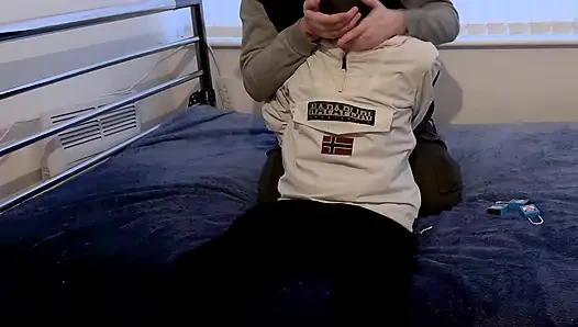 Twink Hogtied Oiled Foot Play, Part 1