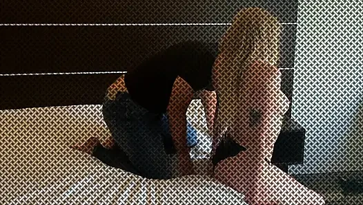 Alexandra - seksi barmen vardiyasından sonra götünü açıyor