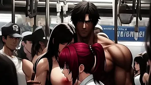 Tifa's Incredible Tits Get Noticed On The Midgar Train