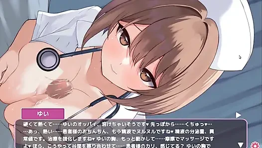 Hentai game - die freche krankenschwester bekommt ihre titten für einen Paizuri - Sakusei Shinsatsu raus