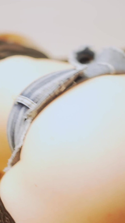 Cute Skinny Trans Girl - Glitter Plug Tease to Big Wall Dildo Riding | Clip 1