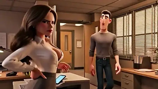 Copy Room Slut - Horny office girl gets fucked in the copy room