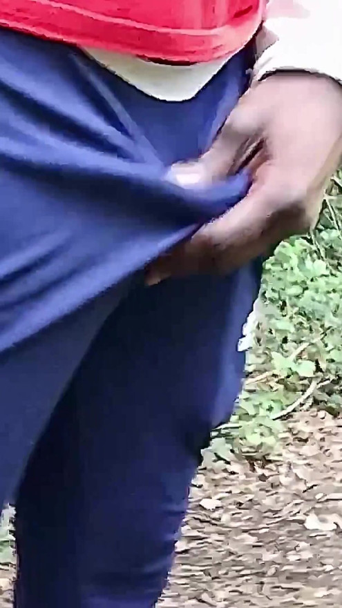 Walking Commando Swinging It and Then a Show off