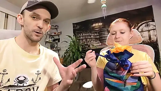 Wish List Gifts 9 - Red Corset and Black Vinyl Dress Unboxing and Masturbation