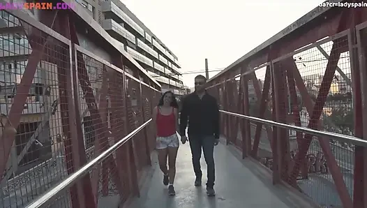 He Proposes to This Skinny Brunette and She Lets Them Fuck Her in the Ass, Doggy Style, with Anal Creampie