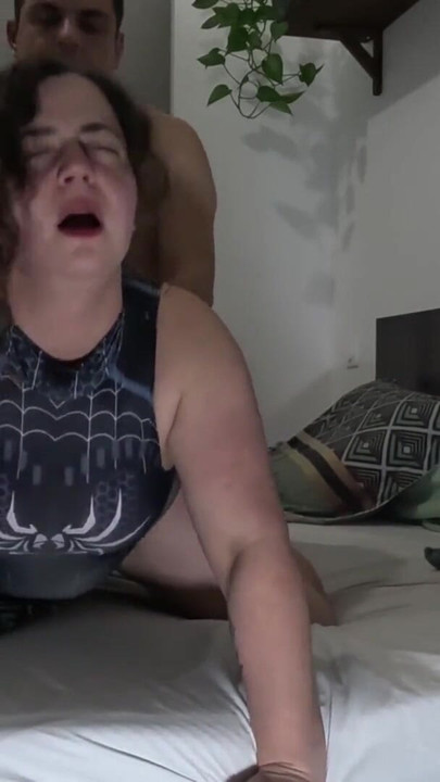 Stunning moment from "Cosplay Spiderwoman milf blowjob and creampie - Lexie Grants"