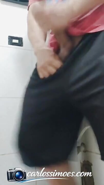 Brazilian Carlos Simões-well-endowed and Hung-peeing and Showing off His Huge, Thick Cock. Part 3.