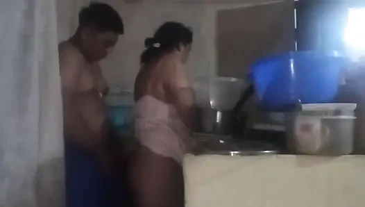 The Boss Comes Into the Kitchen to Fuck Me, His Cock Excites Me