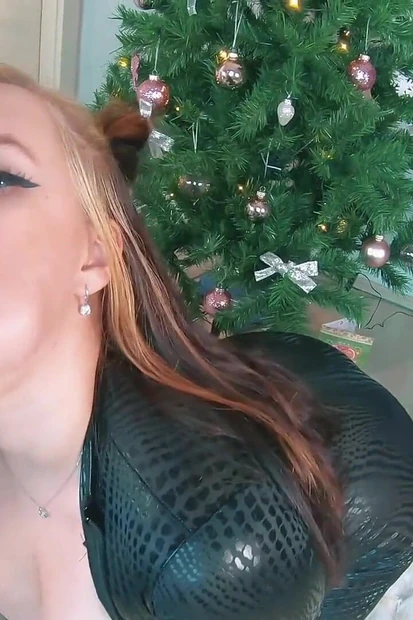 Latex Catsuit Lady Sucking off My Dick