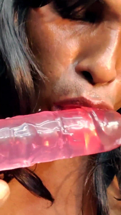 Stunning moment from "She suck and sucks cum from it"