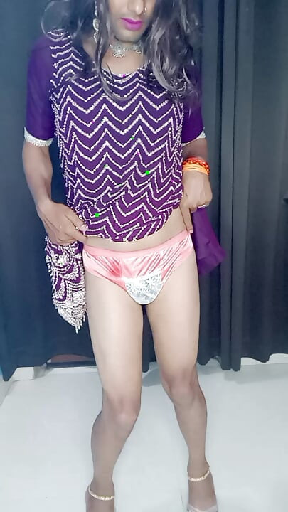 Orange bra panty satin my favourite