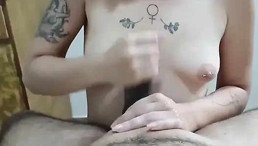 Greedy Masturbator Intended to Suck