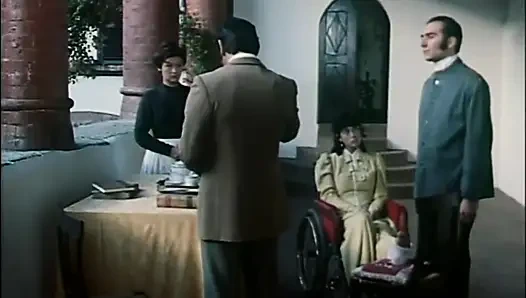 Beautiful blonde cock sucking pussy fucking in the castle