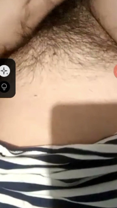 Young girl with hairy pussy likes to send videos touching her pussy | Clip 1