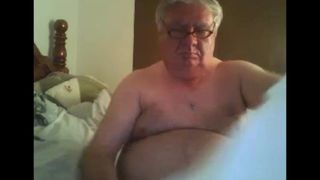 grandpa cum on webcam