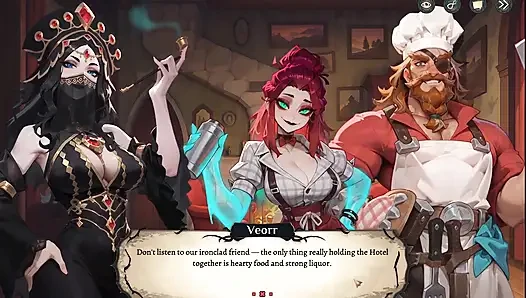 Hotel Tales SPOOKY HENTAI Game Ep.5 GHOST bartender is TEASING COWGIRL style !
