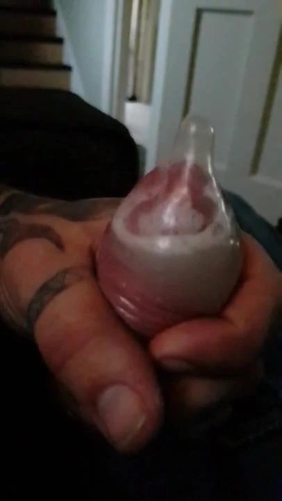 wanking in used condom