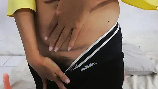 Asian hijab masturbate and show pussy hole