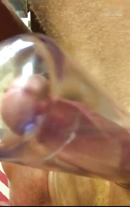 Cock Pumped & Filling the 8 Inch Tube Close up