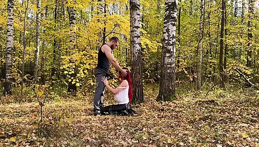 Lonely and Scared Fucked in the Woods