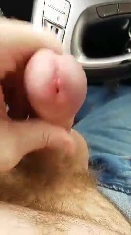 Jacking off with cum