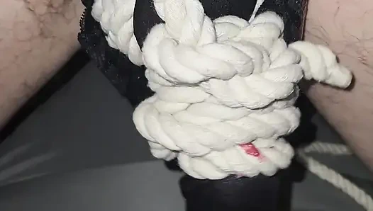 Goode Girl CBT a Nylon, Some Ropes and Ballbusting