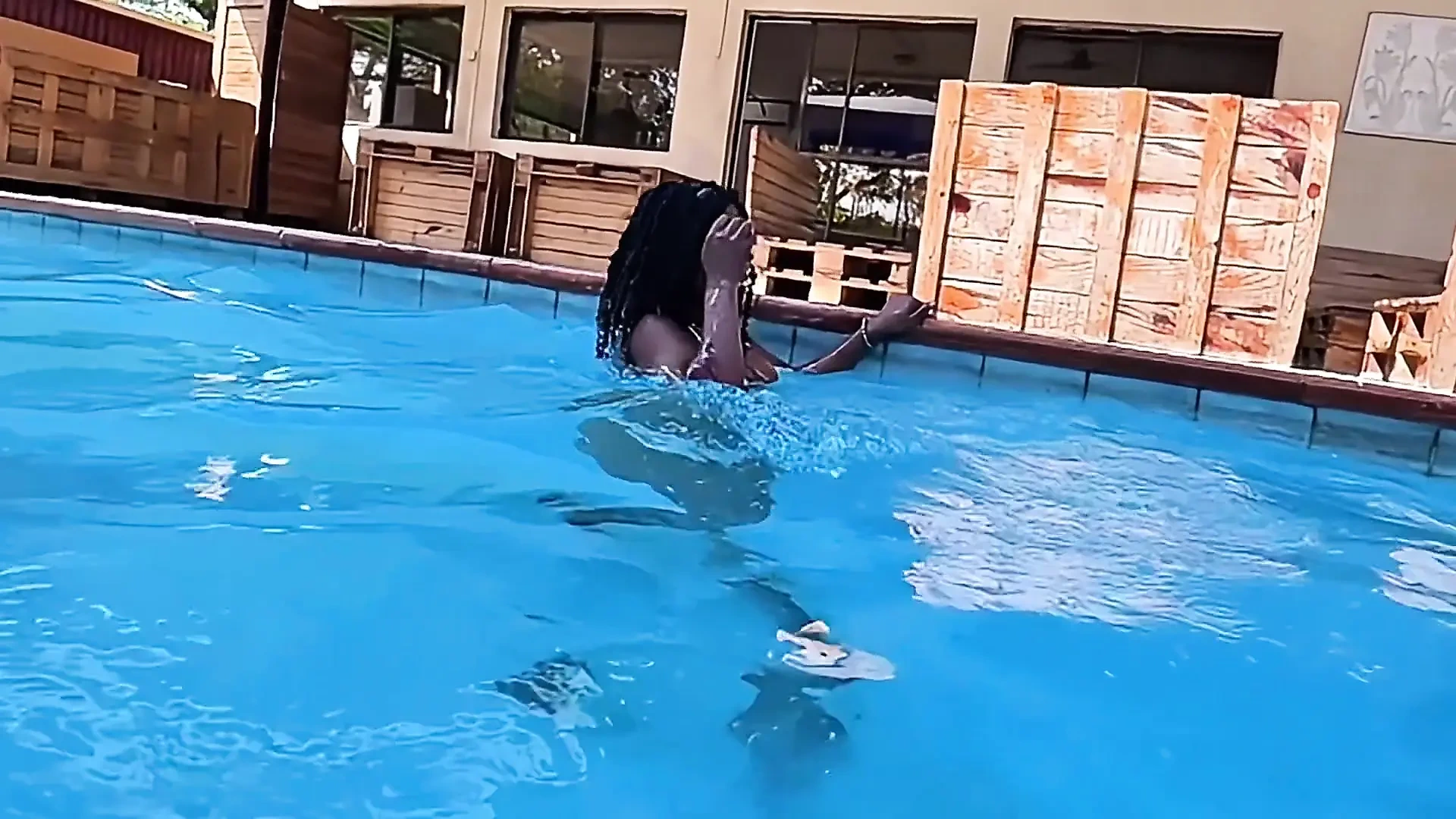 Barely Behaving by the Pool