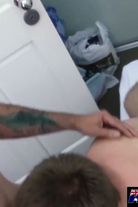 Tattooed Aussie Jaxon Anally Fucks Wyatt Wet Ass