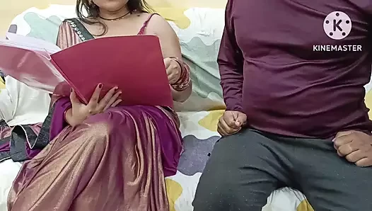 Desi Indian Teacher gives Blowjob and Fucked By student With Hindi Audio Hindi  sex