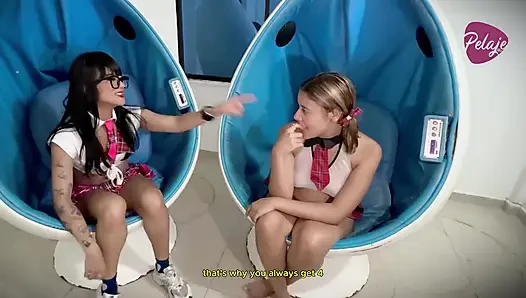The Bully Gets a Blowjob From Two Students