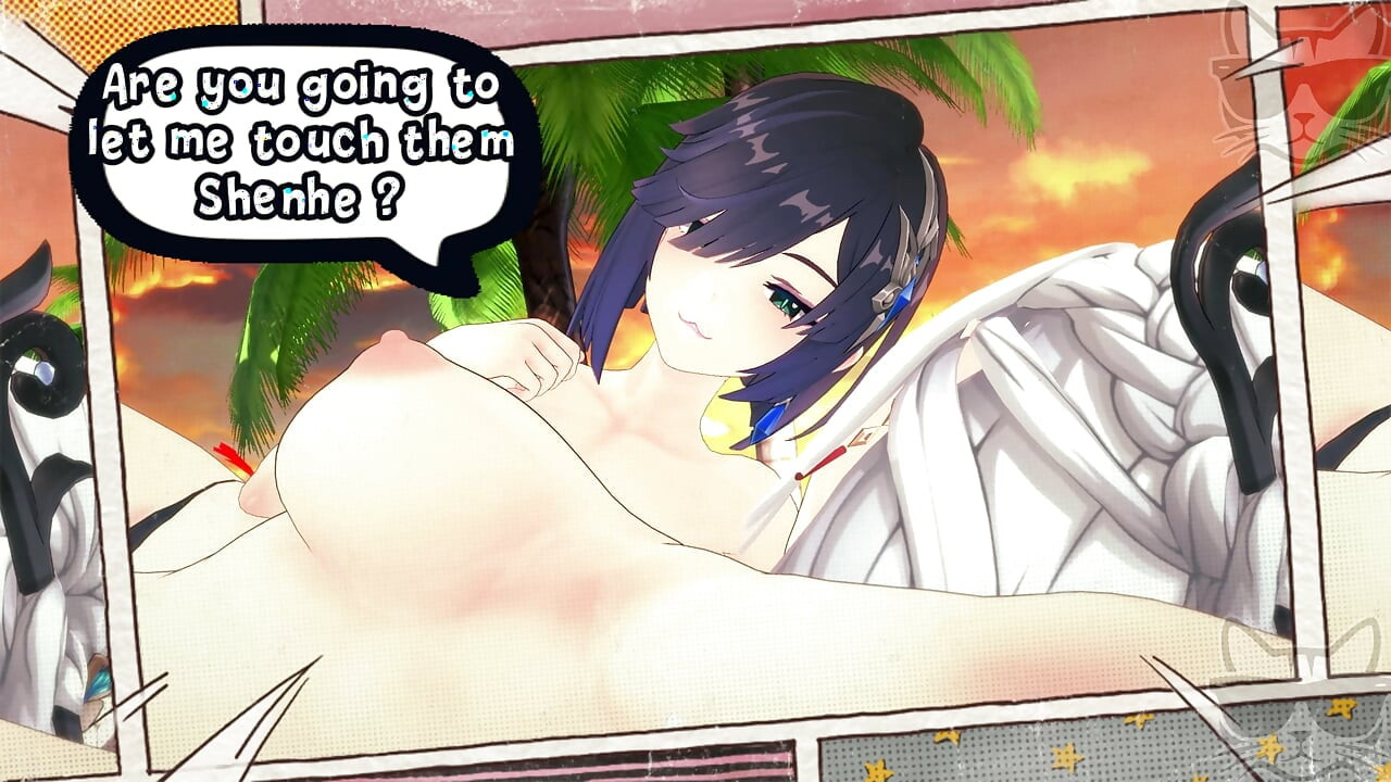 Yelan x Shenhe beach time ! (genshin impact)