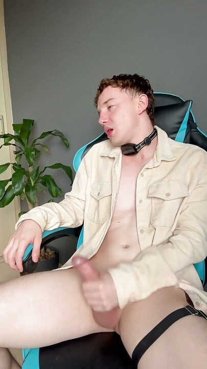 Home Alone Sexy Hung Twink Masturbating His Big Cock