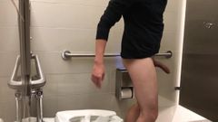 Young hung guy caught jerking