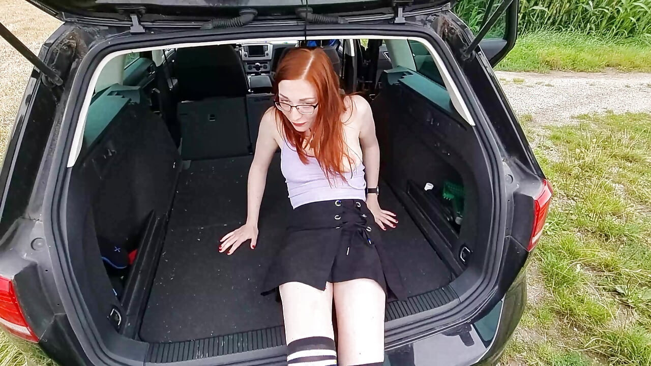 Redhead Teen Has A Car Breakdown And Then Gets Fucked Hard
