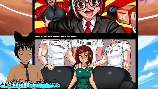 World Cup Girls - A FIFA world cup game and Mexico has challenged us and we might get a special blow job!