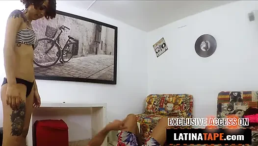 This PETITE LATINA TEEN thought special treatment meant flowers... she got her ass wrecked instead
