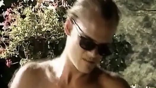 Two German Teens Shearing Cock in Anal Threesome