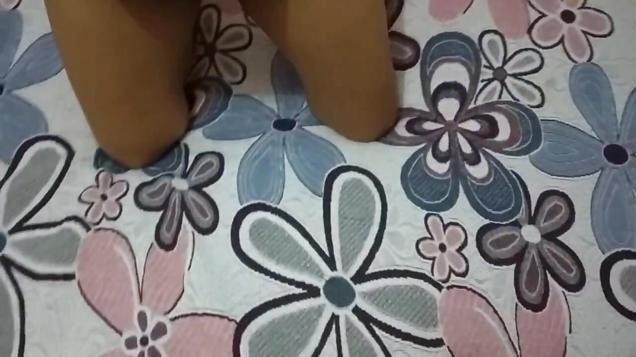 Mexican MILF masturbates in white thong with her toys to warm them up